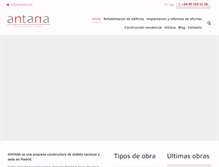 Tablet Screenshot of antana.es